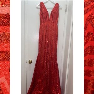 Red Sparkly Dress